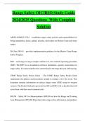 Range Safety OIC/RSO Study Guide  2024/2025 Questions With Complete  Solution 