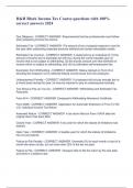 H&R Block Income Tax Course questions with 100% correct answers 2024   Due Diligence - CORRECT ANSWER  Requirements that tax professionals must follow when preparing income tax returns.  Estimated Tax - CORRECT ANSWER  The amount of tax a taxpayer expects