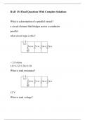 RAD 134 Final Questions With Complete Solutions