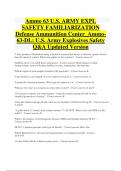 Ammo 63 U.S. ARMY EXPL  SAFETY FAMILIARIZATION  Defense Ammunition Center_Ammo63-DL: U.S. Army Explosives Safety  Q&A Updated Version 