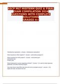 ASCP MLT MIDTERM & FINAL EXAM 2024 QUESTIONS WITH COMPLETE SOLUTIONS GRADED A+