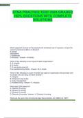 STNA PRACTICE TEST 2024 GRADED 100% QUESTIONS WITH COMPLETE SOLUTIONS