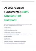 AI-900: Azure AI  Fundamentals 100%  Solutions Test  Questions