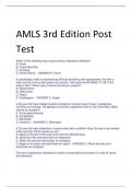 AMLS 3rd Edition Post  Test