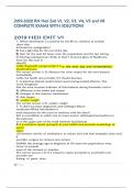 2019-2020 RN Hesi Exit V1, V2, V3, V4, V5 and V8 COMPLETE EXAMS WITH SOLUTIONS