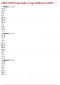 APEX NIH Stroke Scale Group A Patient 1-6 2023