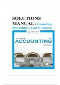 Solution Manual for Accounting 28th Edition (2024) by Carl S. Warren Christine Jonick Jennifer Schneider | All Chapters 1-26 Included | Latest Complete Guide A+, Solution Manual for Intermediate Accounting,18th Edition by Donald E. Kieso, Jerry J. Weygand