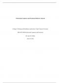    Professional Capstone and Practicum Reflective Journal       College of Nursing and Healthcare professions, Grand Canyon University NRS-493-O500 Professional Capstone and Practicum Dr. Jean M. Collins June 26, 2022