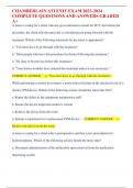 CHAMBERLAIN ATI EXIT EXAM 2023-2024 COMPLETE QUESTIONS AND ANSWERS GRADED A+