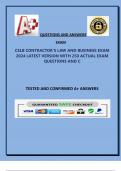 CSLB CONTRACTOR-S LAW AND BUSINESS EXAM 2024