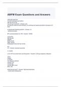 ABFM Exam Questions and Answers