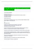 ABFM 2024-2025 ITE EXAM QUESTIONS AND ANSWERS