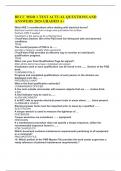 BECC MOD 1 TEST ACTUAL QUESTIONS AND ANSWERS 2024 GRADED A+