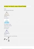  GCSE PHYSICS AQA EQUATIONS 