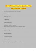 HNF 150 Exam 1 Practice Questions With 100% Verified Answers