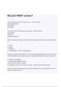 NCLEX Archer PREP Questions & Correct Answers Newest Set