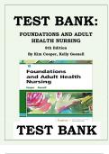 Test Bank Foundations and Adult Health Nursing 8th Edition by Kim Cooper 