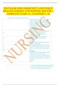 TEST BANK FOR COMMUNITY AND PUBLIC  HEALTH NURSING 10TH EDITION, RECTOR |  COMPLETE GUIDE A+, CHAPTERS 1-30 
