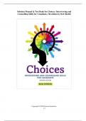 Solution Manual & Test Bank for Choices Interviewing and Counselling Skills for Canadians, 7th edition by Bob Shebib