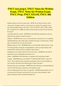 TNCC test prepA, TNCC Notes for Written Exam, TNCC Notes for Written Exam, TNCC Prep, TNCC EXAM, TNCC 8th Edition