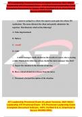 ATI Leadership Proctored Exam (8 Latest Versions, 2021/2022) /  Leadership ATI Proctored Exam / ATI Proctored Leadership Exam  (Complete Document for Exam, 100% Verified Q & A, Download to  Secure HIGHSCORE