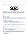 Webce Insurance test questions and answers with complete Solution GRADED A Agent Thompson received a letter from the Department of Insurance asking her to provide proof of completing the continuing education requirements. Within how many days must Agent T