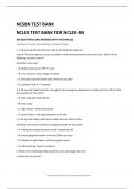 NCLEX TEST BANK FOR NCLEX-RN 300 QUESTIONS AND ANSWERS WITH RATIONALES