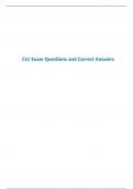 CLC Exam Questions and Correct Answers