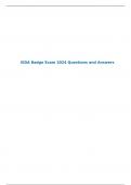 SIDA Badge Exam 2024 Questions and Answers