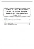 Test Bank for Lewis Medical-Surgical Nursing, 12th Edition by Mariann M. Harding, Jeffrey Kwong, Debra Hagler Chapter 51-55