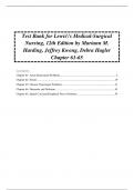 Test Bank for Lewis Medical-Surgical Nursing, 12th Edition by Mariann M. Harding, Jeffrey Kwong, Debra Hagler Chapter 61-65