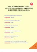 TMB JURISPRUDENCE EXAM |  QUESTIONS & ANSWERS (VERIFIED) |  LATEST UPDATE | GRADED A+