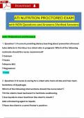 ATI Nutrition Proctored Exam (2023 / 2024) with NGN Questions and Verified Rationalized Answers, 100% Guarantee Pass