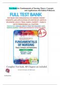 Test Bank for  Davis Advantage for Wilkinson's Fundamentals of Nursing (2 Volume Set) Theory, Concepts, and Applications 5th Edition