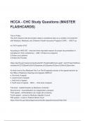 HCCA - CHPC Exam Questions and Correct Solutions Latest Guide (A+ GRADED 100% VERIFIED)