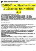 PMHNP certification Exam 2024 (Actual test verified A+)