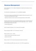 Revenue Management 65 Questions And Answers