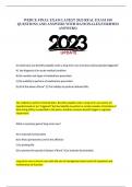 WEBCE FINAL EXAM LATEST 2023 REAL EXAM 100 QUESTIONS AND ANSWERS WITH RATIONALES(VERIFIED ANSWERS) On what basis are benefits payable under a long-term care insurance policy typically triggered? A) the diagnosis of an acute medical condition B) the number