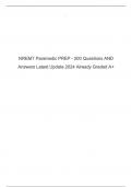 NREMT Paramedic PREP - 200 Questions AND Answers Latest Update 2024 Already Graded A+