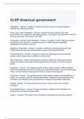 CLEP American government Exam 2024