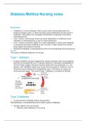 Diabetes Mellitus Nursing notes