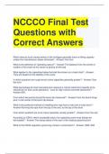 NCCCO Final Test Questions with Correct Answers