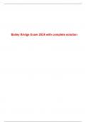 Bailey Bridge Exam 2024 with complete solution