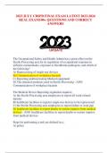 2023 JULY CBSPD FINAL EXAM LATEST 2023-2024 REAL EXAM 100+ QUESTIONS AND CORRECT ANSWERS The Occupational Safety and Health Admin has a great effect on the Sterile Processing area by its regulation of occupational exposure to airborne contaminants, exposu