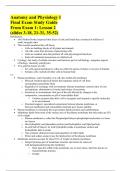 Anatomy and Physiology I Final Exam Study Guide From Exam 1: Lesson 2 (slides 3-18, 21-31, 35-52) 