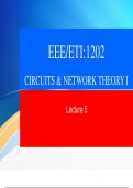 Class notes circuit and network theory 