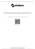 ATI RN Comprehensive Predictor Exam2019 Form C