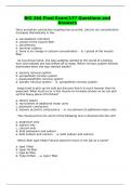 BIO 264 Final Exam|137 Questions and Answers