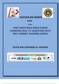 APEX ANESTHESIA MOCK EXAMS  COMBINED 2023 