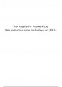 NGN Respiratory 1 HESI Med-Surg Case studies from evolve the developers of HESI A+
